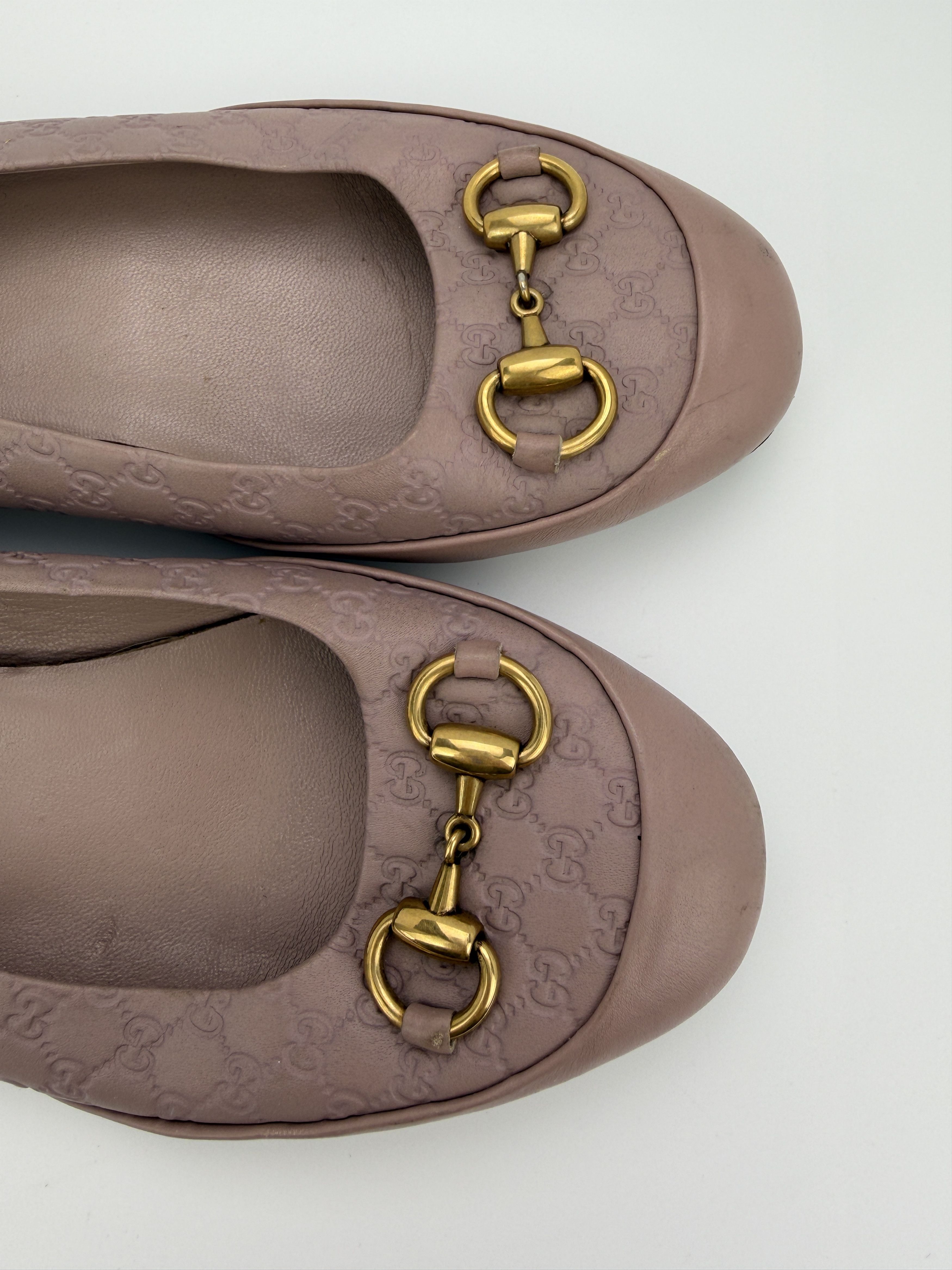 Gucci Gucci Guccissima Horsebit Leather Ballet Flats Shoes Size US 6.5 / IT 36.5 - 12 Thumbnail