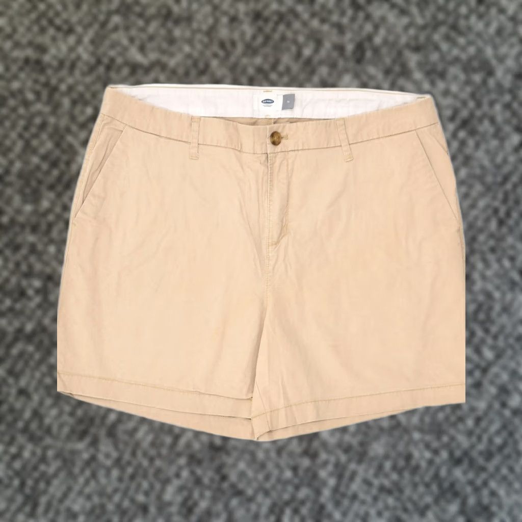 Old Navy OLD NAVY Chino Shorts Womens US 14 XL W38 Beige Cotton AD41 Size 40" / US 18 - 1 Thumbnail