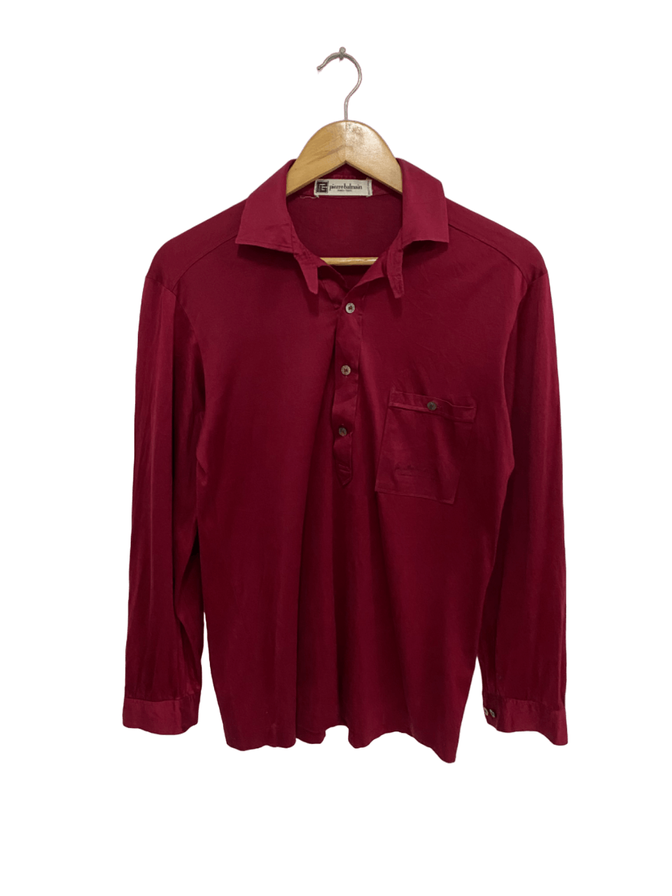 Balmain Vintage Pierre Balmain Half Button Polo Shirt Size US M / EU 48-50 / 2 - 1 Thumbnail