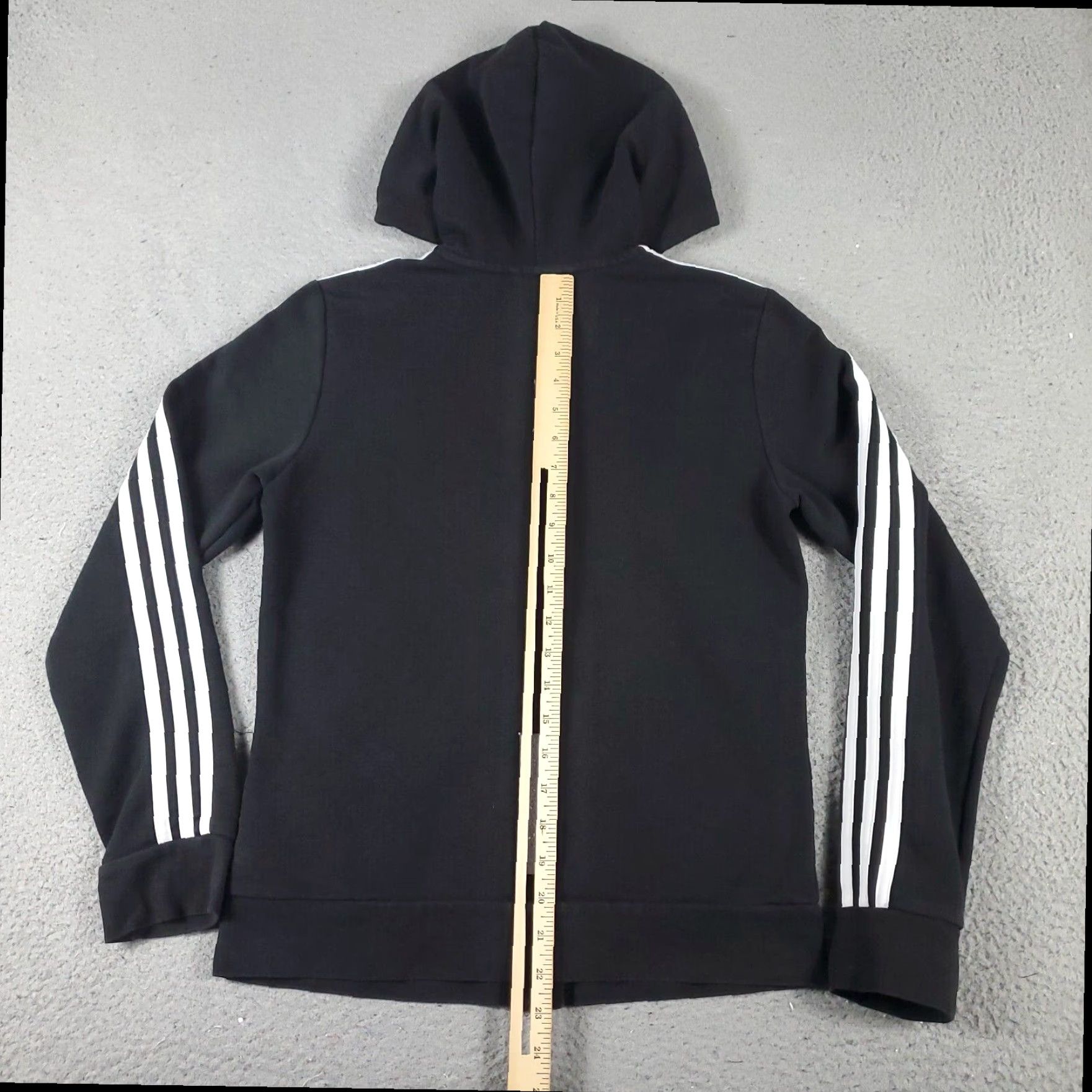 Adidas Adidas Womens Medium Black Pullover Hoodie Sweatshirt Size M / US 6-8 / IT 42-44 - 7 Thumbnail