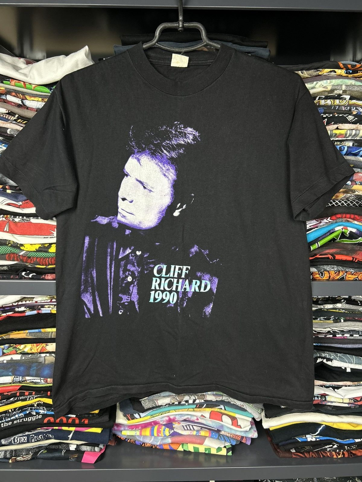 Band Tees Vintage 90s Cliff Richard From a Distance The Tour 1990 Tee Size US M / EU 48-50 / 2 - 1 Thumbnail