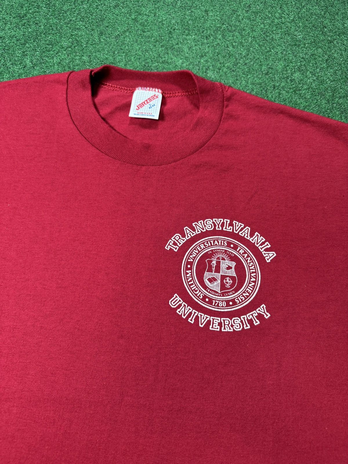 Jerzees × Vintage Transylvania University Dracula Vampire Halloween T Shirt Size US L / EU 52-54 / 3 - 2 Thumbnail