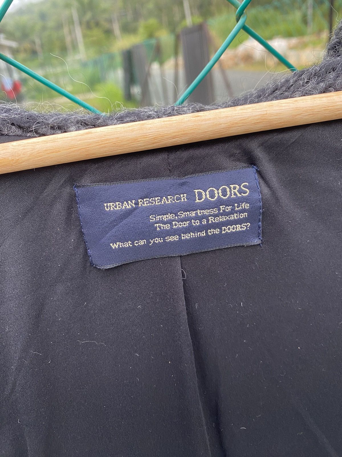 URBAN RESEARCH DOORS Urban Research Door Mohair Hooded Jacket Size L / US 10 / IT 46 - 8 Thumbnail