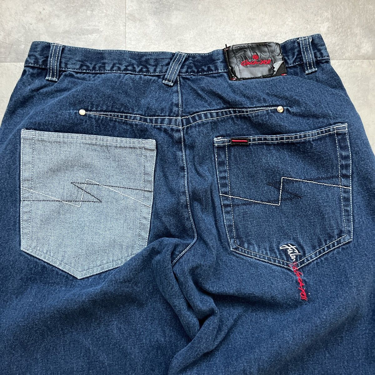 Fubu × Vintage Y2K Vintage Dark Wash Fubu Baggy Jeans Size US 36 / EU 52 - 5 Thumbnail