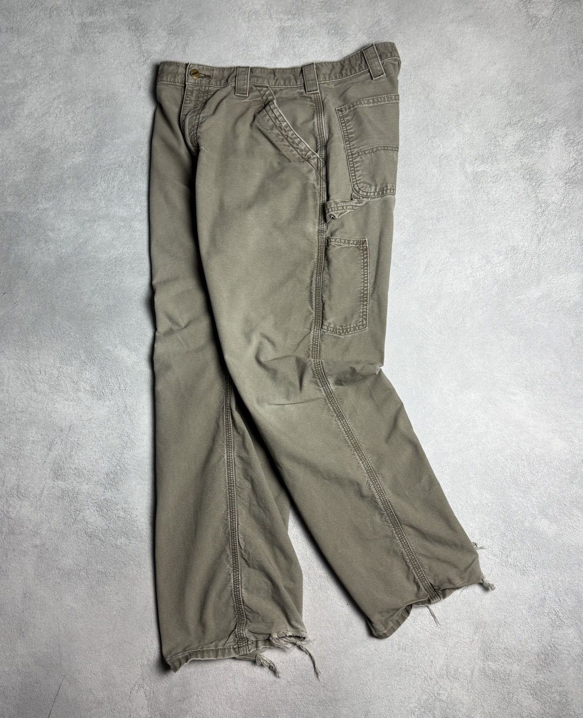 Carhartt × Vintage Carhartt Vintage 90s Straight Faded Carpenter Pants sz 34/30 Size US 34 / EU 50 - 5 Thumbnail