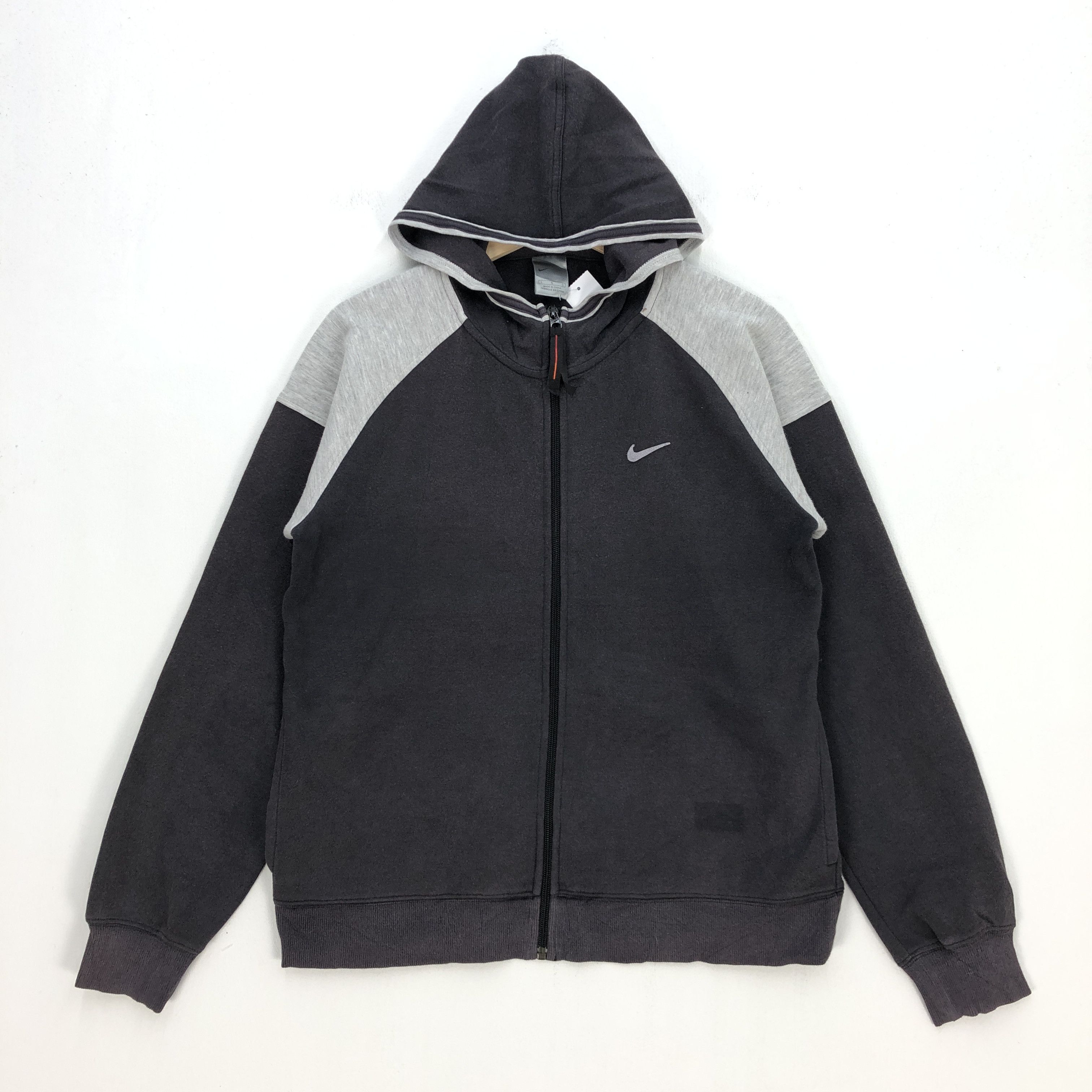 Nike × Vintage Vintage Nike Sweater Hoodie Nike Swoosh Zipper Sweatshirt Size US S / EU 44-46 / 1 - 2 Thumbnail
