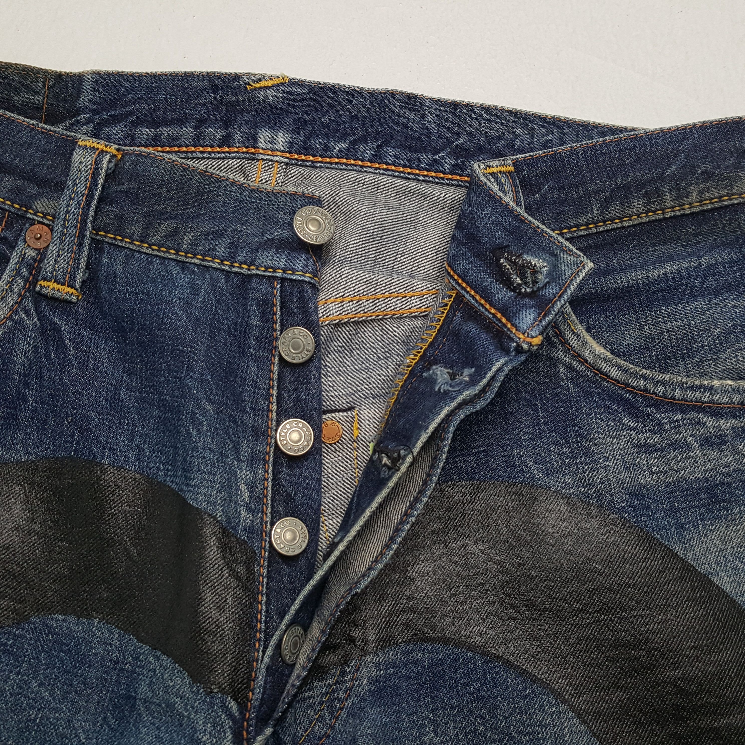 Evisu × Japanese Brand × Vintage Vintage EVISU Japanese Brand Daicock Custom Design Jeans Size US 29 - 13 Thumbnail