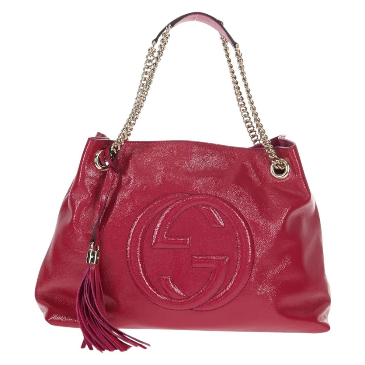 Gucci Gucci Soho Chain Strap Shoulder Bag Patent Size ONE SIZE - 1 Thumbnail