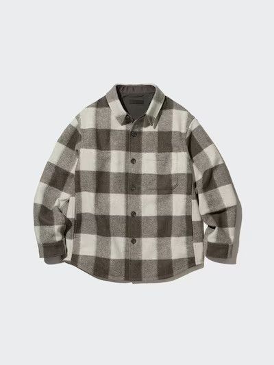 Uniqlo Checked Overshirt Jacket Size US XL / EU 56 / 4 - 1 Thumbnail