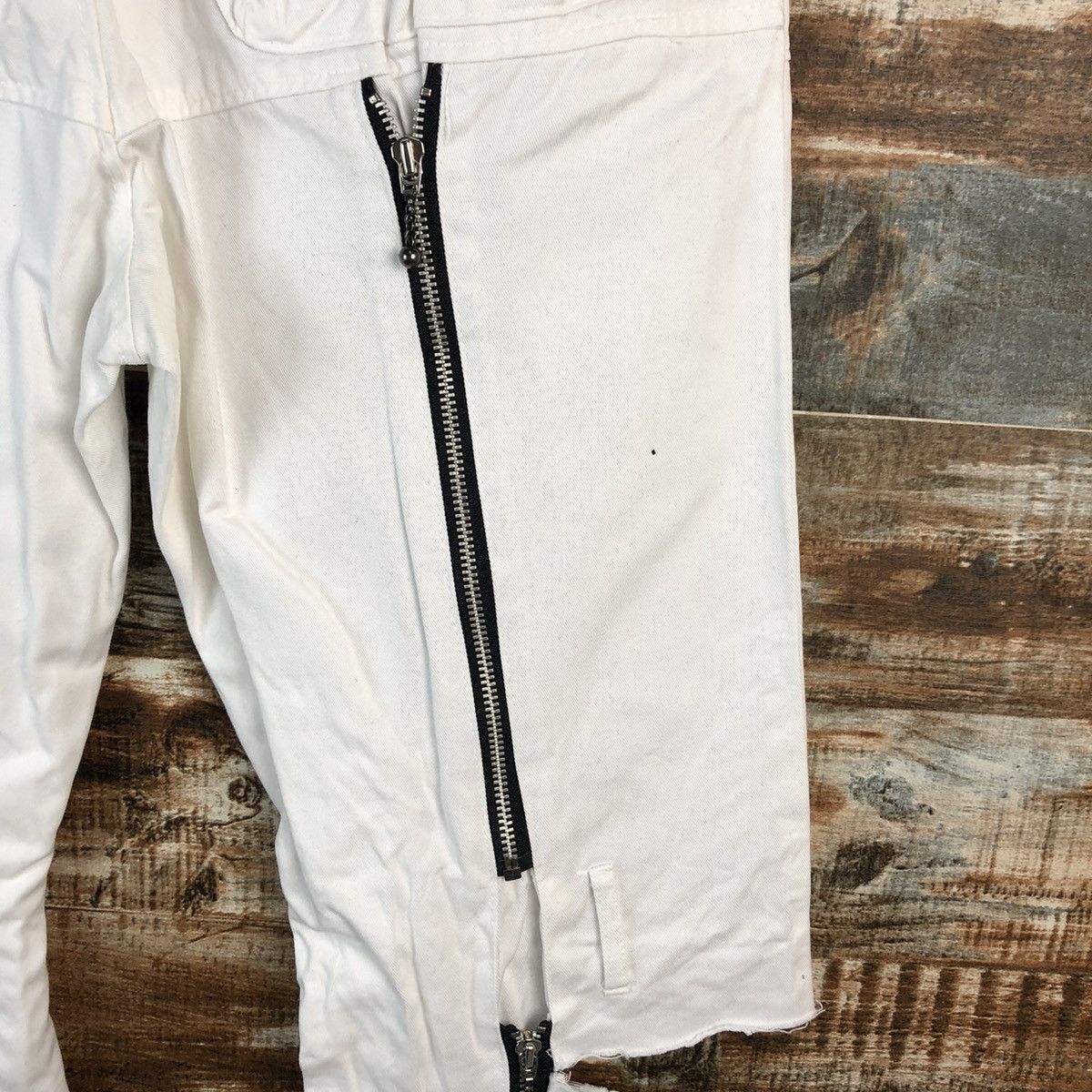 Japanese Brand D Super Lover Distressed ripped punk cargo Pants #A2485 Size US 28 / EU 44 - 7 Thumbnail