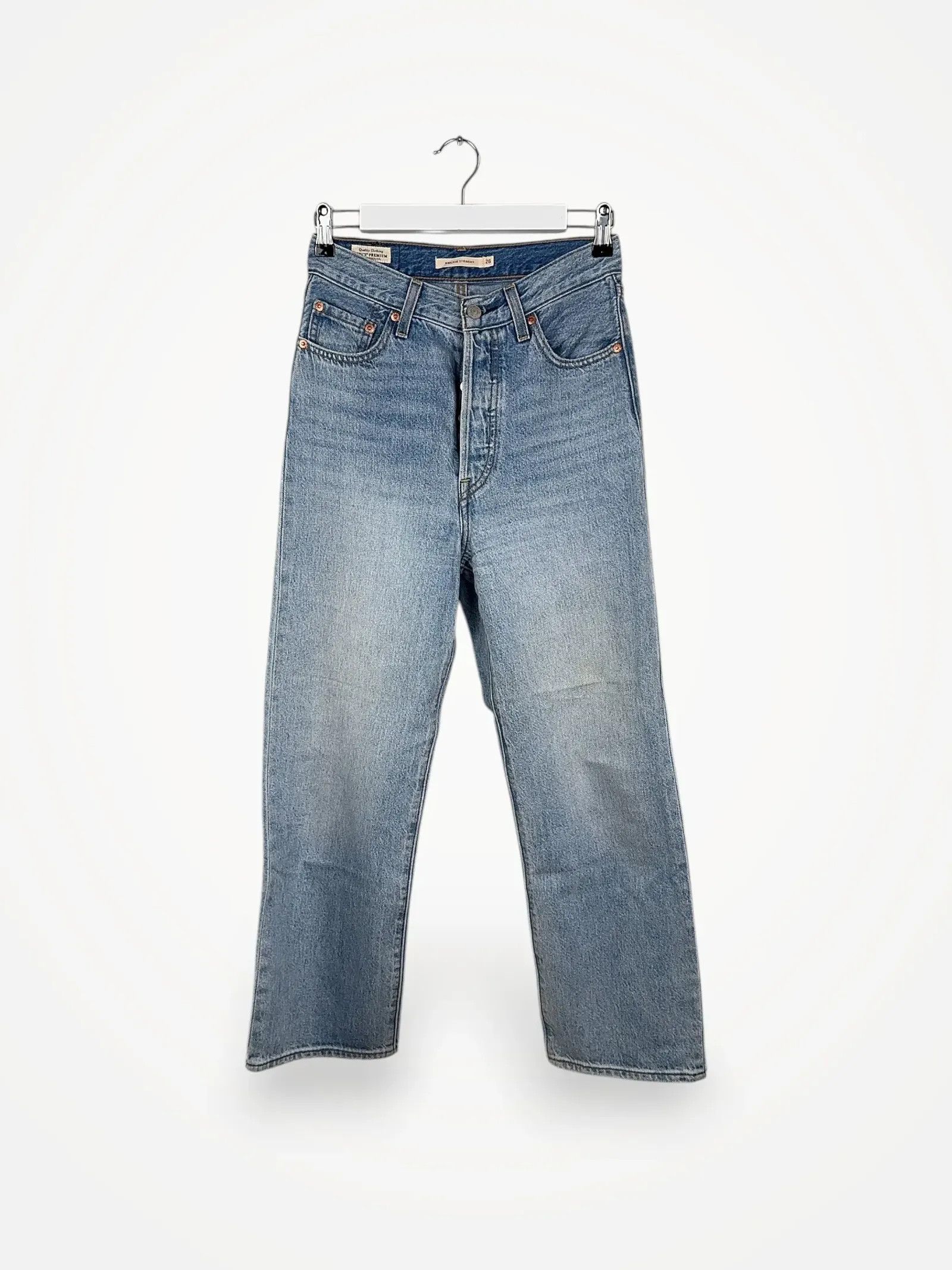 Levi's Levi's Ribcage Straight Jeans Size 26" / US 2 / IT 38 - 1 Thumbnail