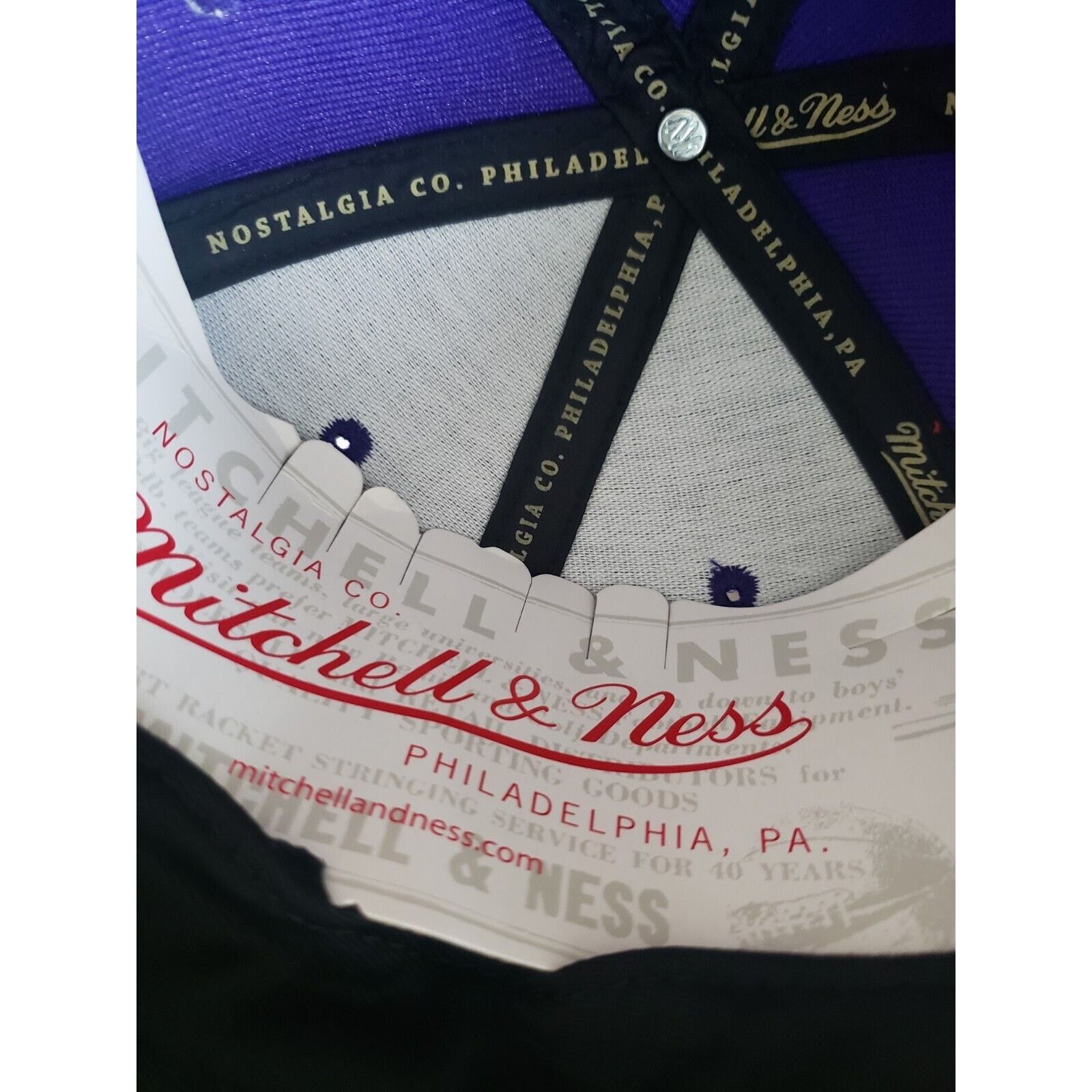 Mitchell & Ness Los Angeles Lakers Hat 2009 NBA Finals Purple Mitchell Ness Size ONE SIZE - 10 Thumbnail