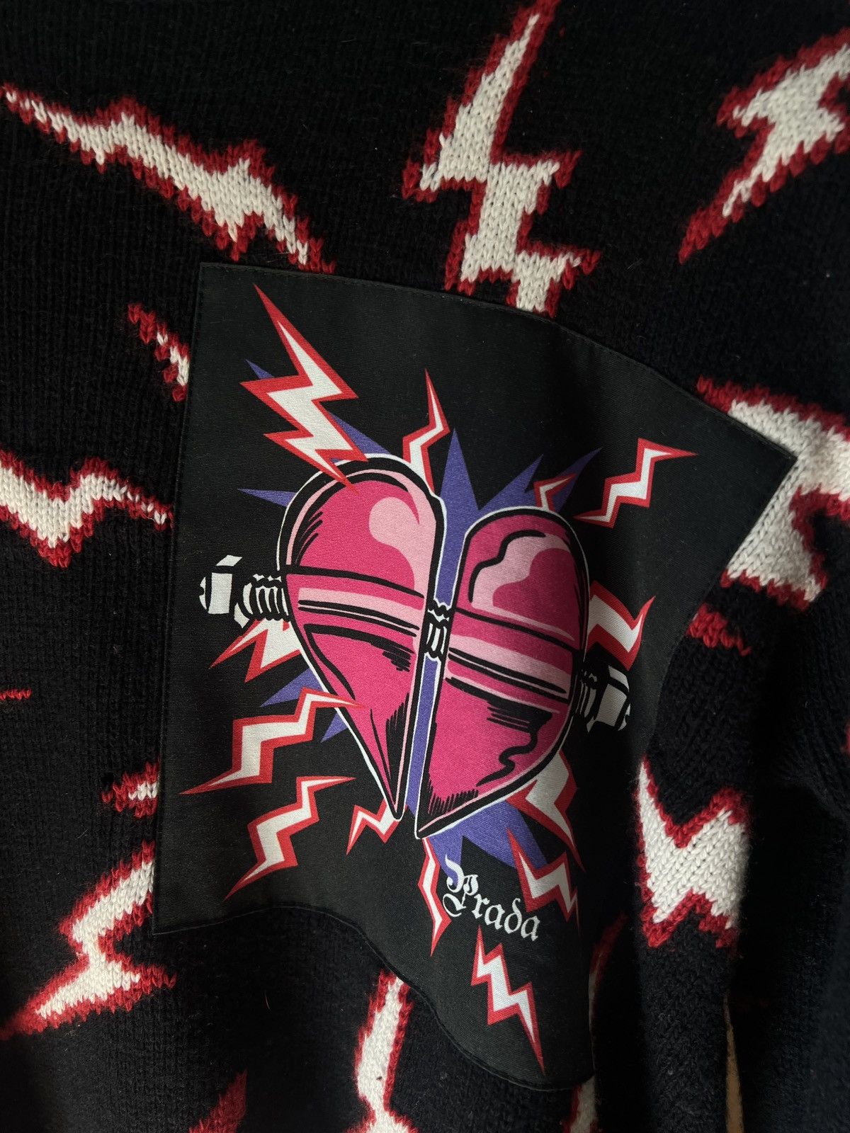Prada Prada Frankenstein Broken Heart Knit Size US M / EU 48-50 / 2 - 6 Thumbnail