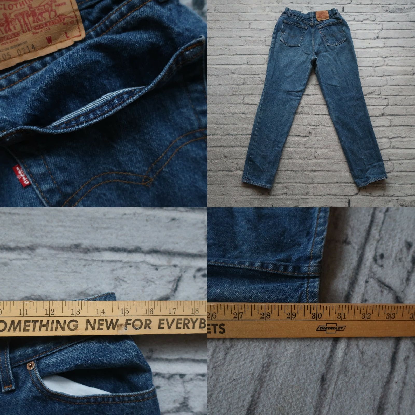Vintage VINTAGE Levis 505 Denim Jeans Men Jeans 28-29" 30 Medium Wash 34" XS? Size US 30 / EU 46 - 8 Thumbnail