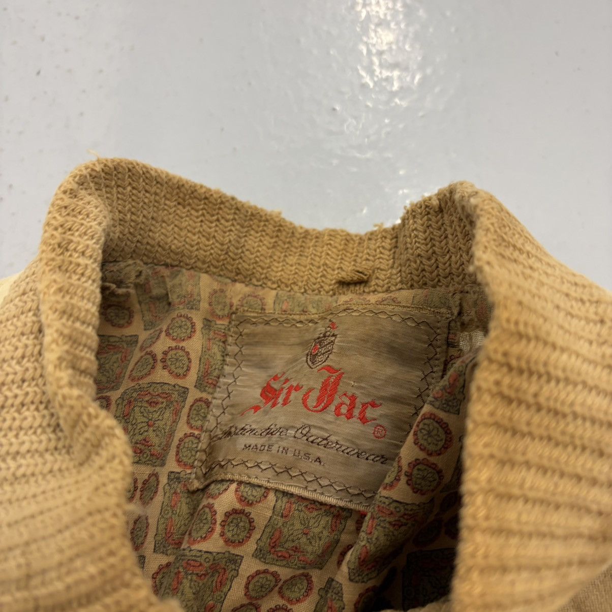 Other Vintage 60s Sir Jac Beige Suede Cotton Bomber Jacket Size US S / EU 44-46 / 1 - 4 Thumbnail