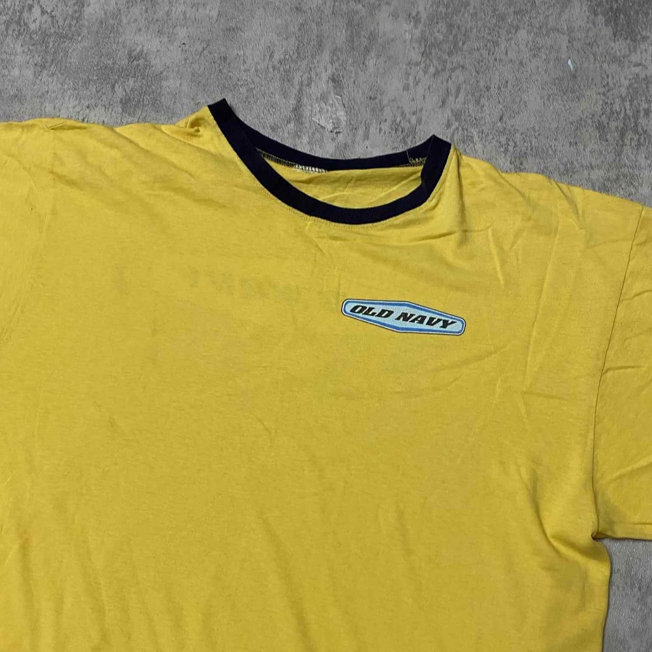 Old Navy Yellow and navy Old Navy cotton tee Size US L / EU 52-54 / 3 - 2 Thumbnail