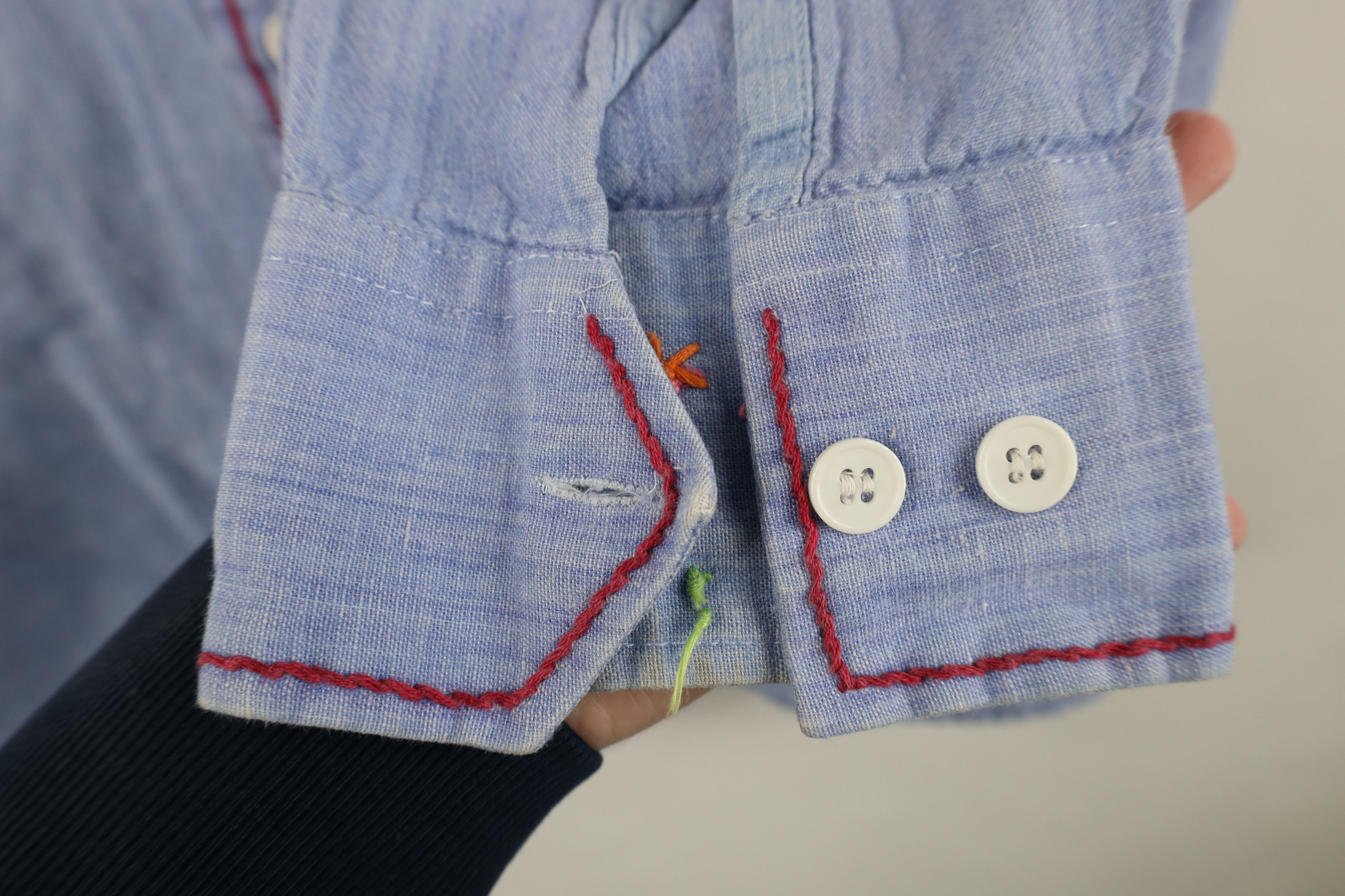 Vintage Vintage 70s Streetwear Embroidered Flower Button Shirt Size L / US 10 / IT 46 - 10 Thumbnail