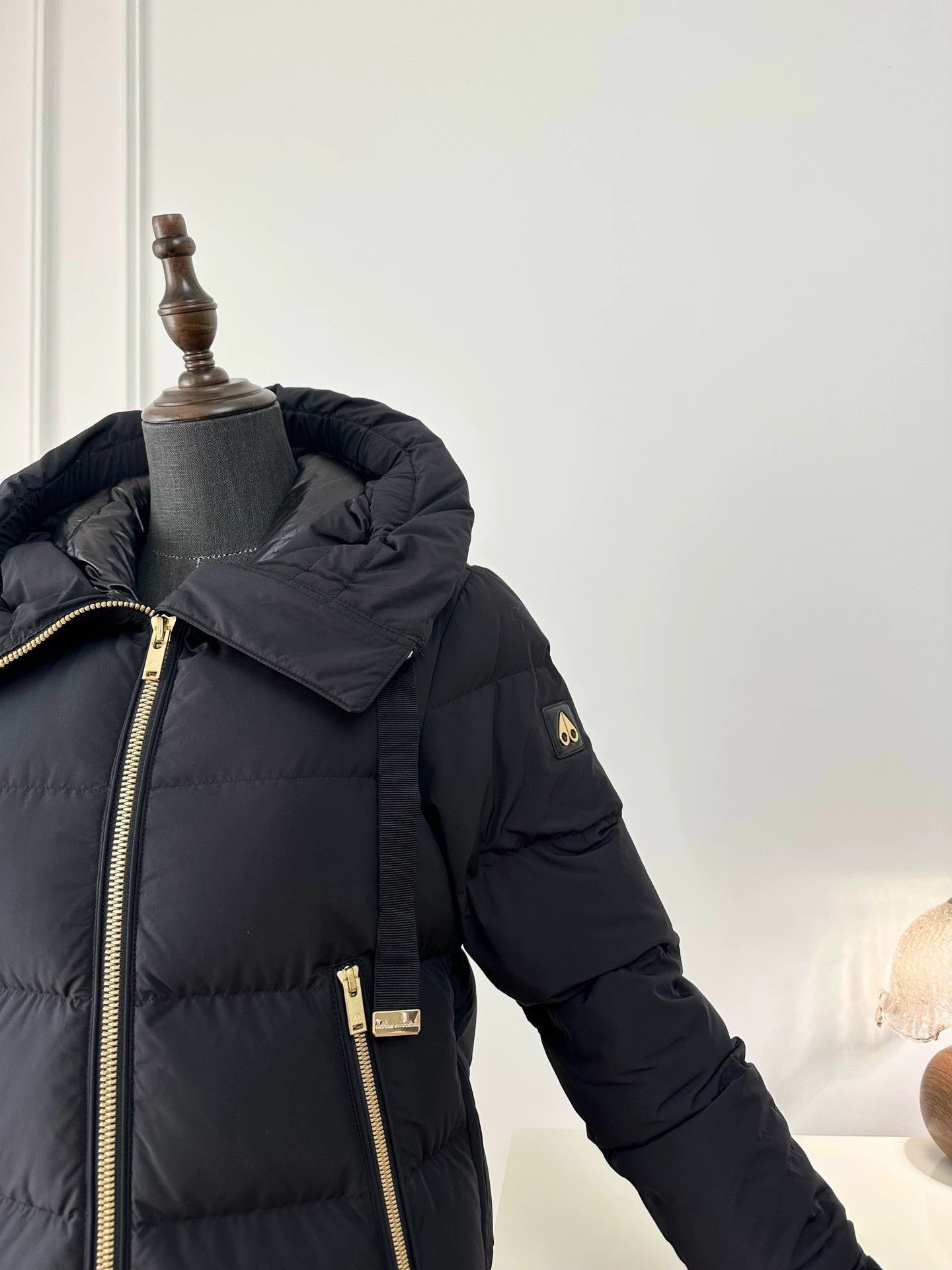 Moose Knuckles Moose Knuckles Black Mid-Length Down Jacket XS Size XS / US 0-2 / IT 36-38 - 5 Thumbnail