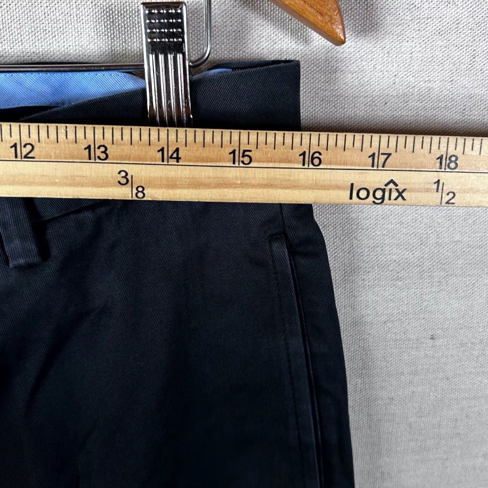 Brooks Brothers Brooks Brothers Advantage Chino Stretch Clark Fit Navy Blue Pants 33x30 Mens Regular Straight, 33, Navy, Chino, Brown? Size US 33 - 5 Thumbnail