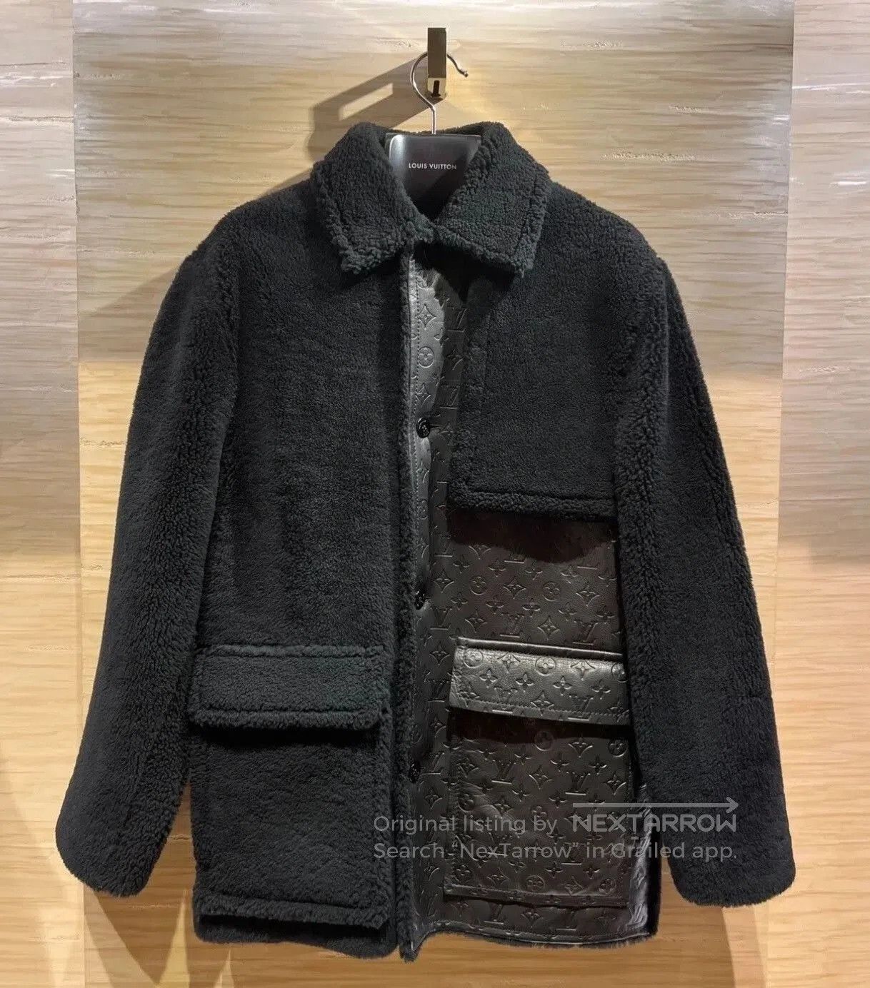 Louis Vuitton Louis Vuitton Black Embossed Monogram Fur Coat. Size US M / EU 48-50 / 2 - 1 Thumbnail