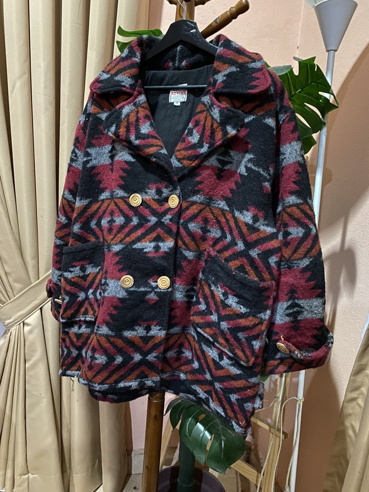 Vintage Vintage Active New Wool Aztec Pattern Southwestern Tribal Size US M / EU 48-50 / 2 - 4 Thumbnail