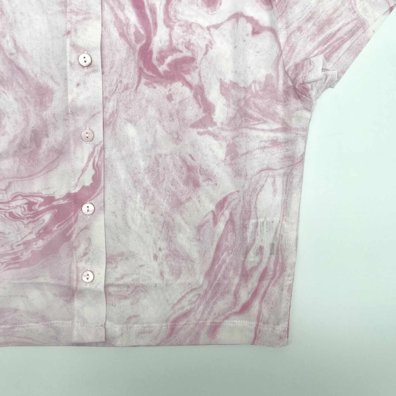 Unknown London ELODIE NWT Pink Mesh Crop Top, Size Medium Size M / US 6-8 / IT 42-44 - 5 Thumbnail
