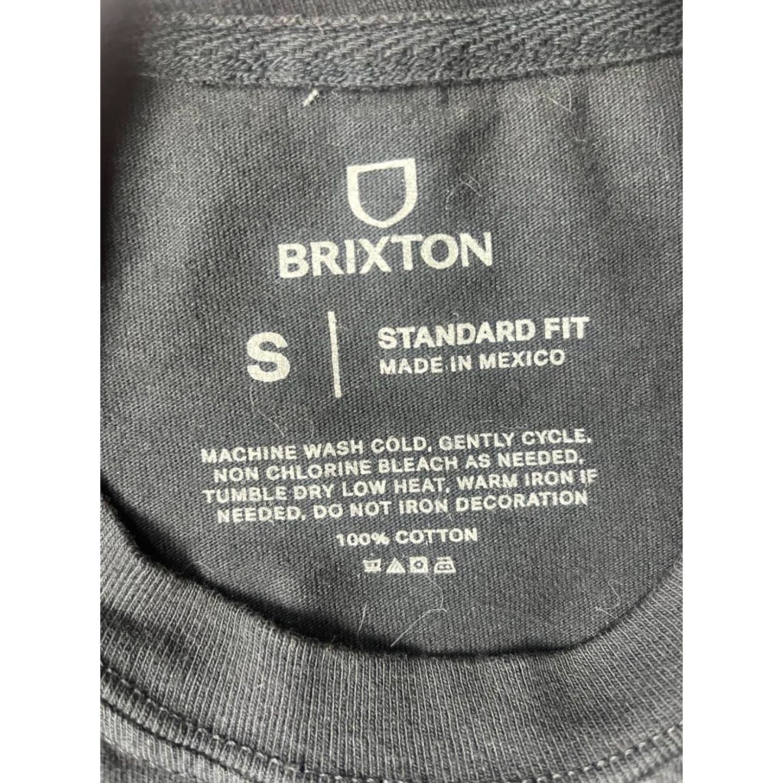 Brixton Brixton Shirt Mens Small Black Long Sleeve Outdoors Standard Fit Casual Crew Neck T-Shirt Logo Regular Cotton Brixton Outdoor Men Long Sleeve Solid Size US S / EU 44-46 / 1 - 6 Thumbnail
