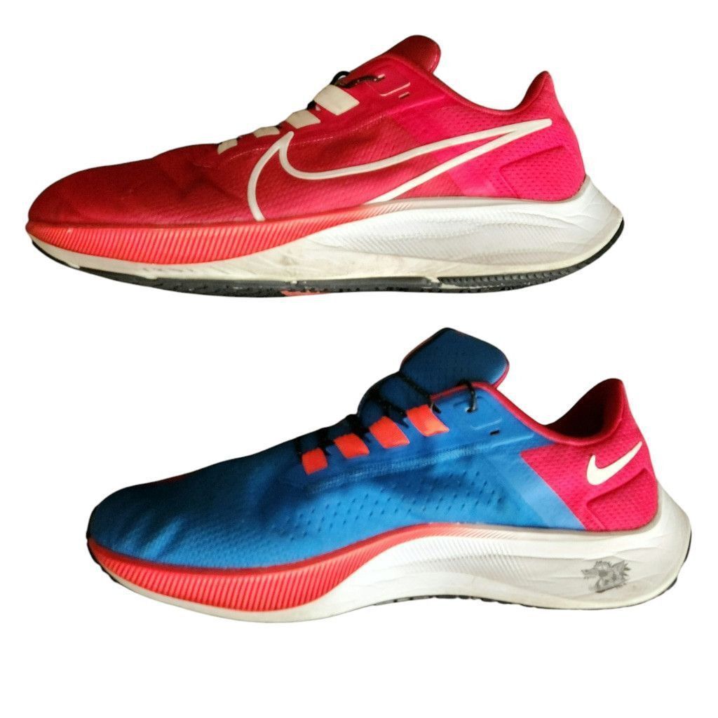 Nike Men's Nike Running Shoes, Size US 13, Blue/Red Size US 12 / IT 42 - 4 Thumbnail