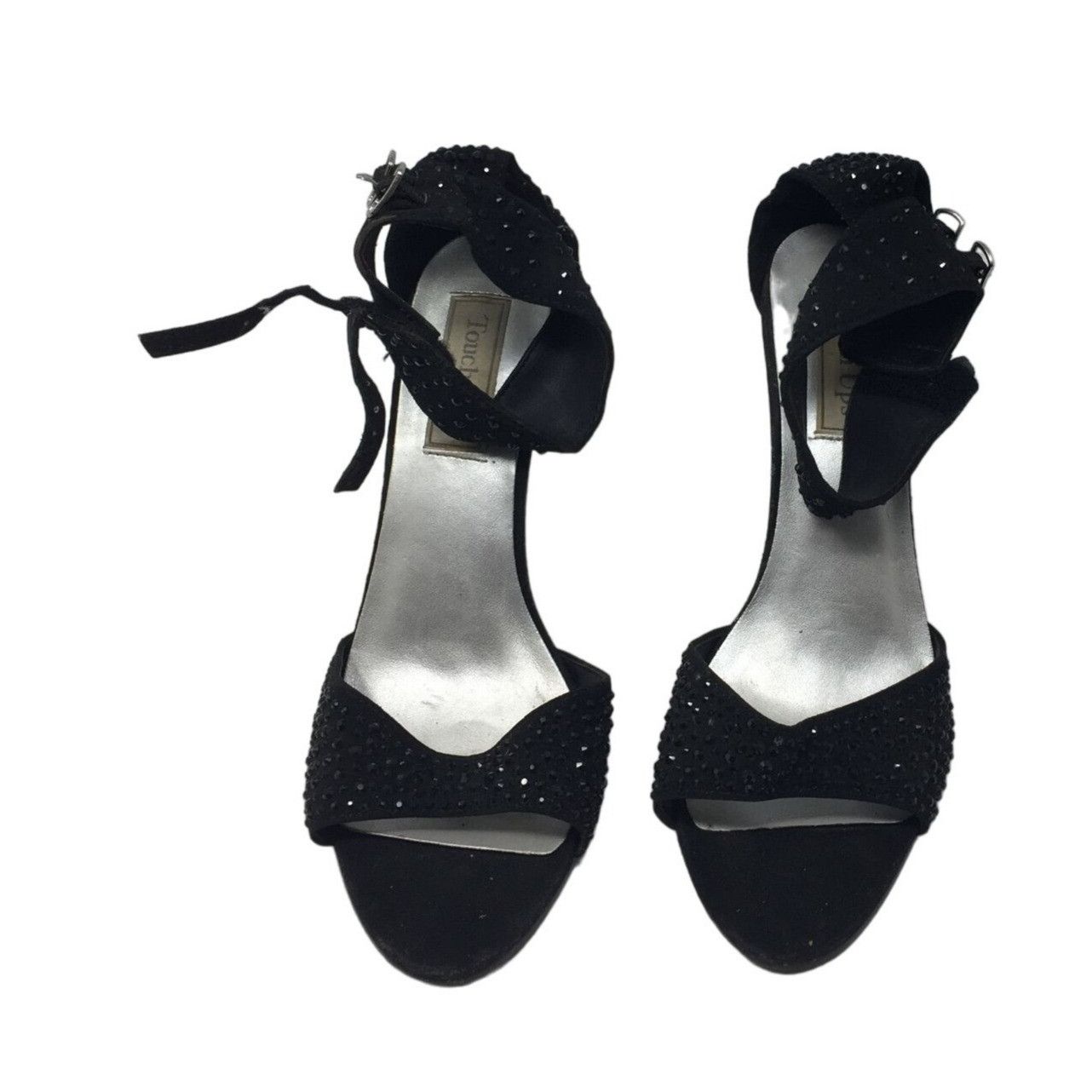 Other Womens Size 8.5 Touch Ups Black High Heels with Rhinestones Size US 8.5 / IT 38.5 - 1 Thumbnail