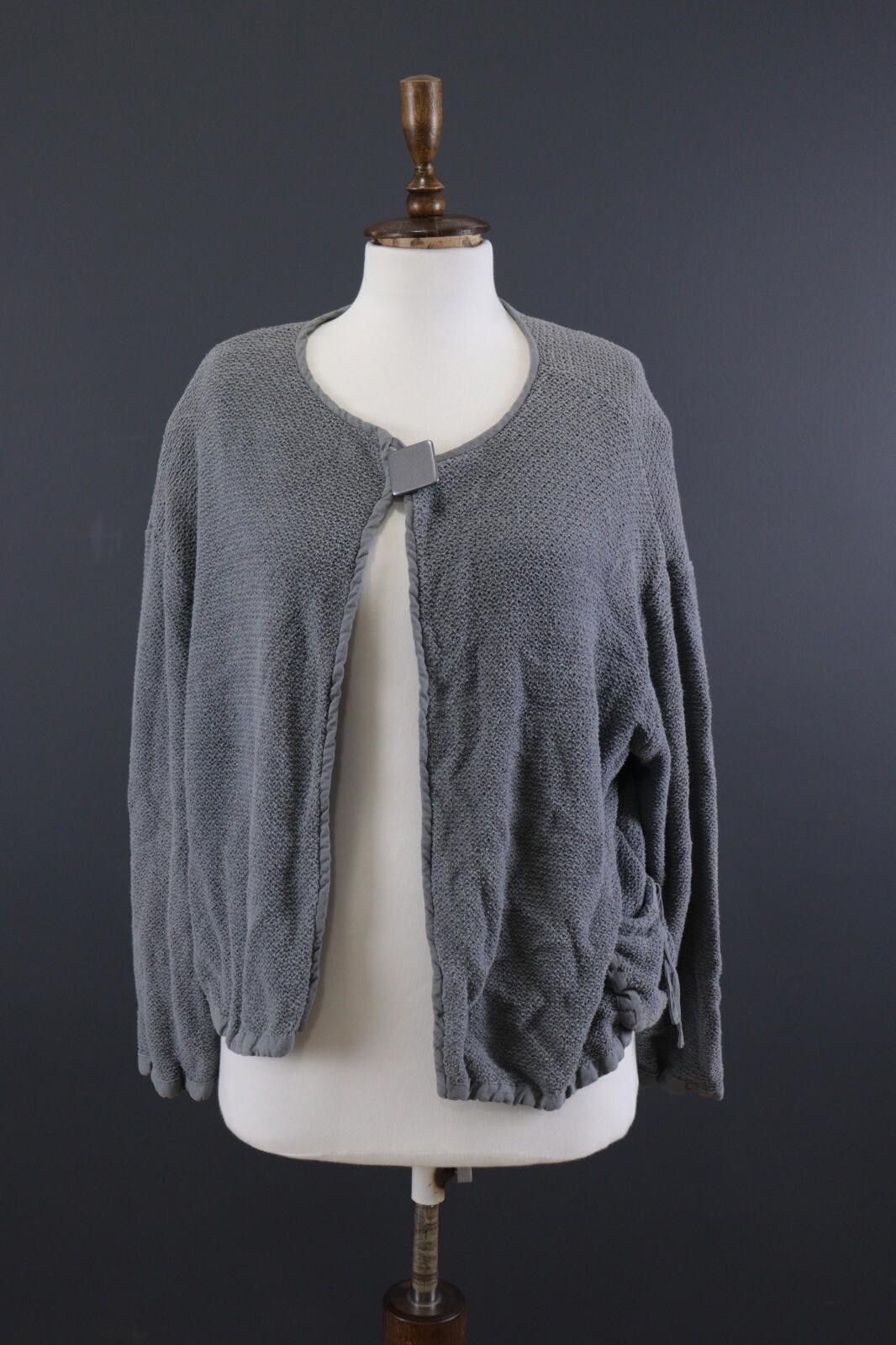 Designer Absolut By Zebra Gray Open Knit Cape Sweater Size 2 / M Size US M / EU 48-50 / 2 - 1 Thumbnail