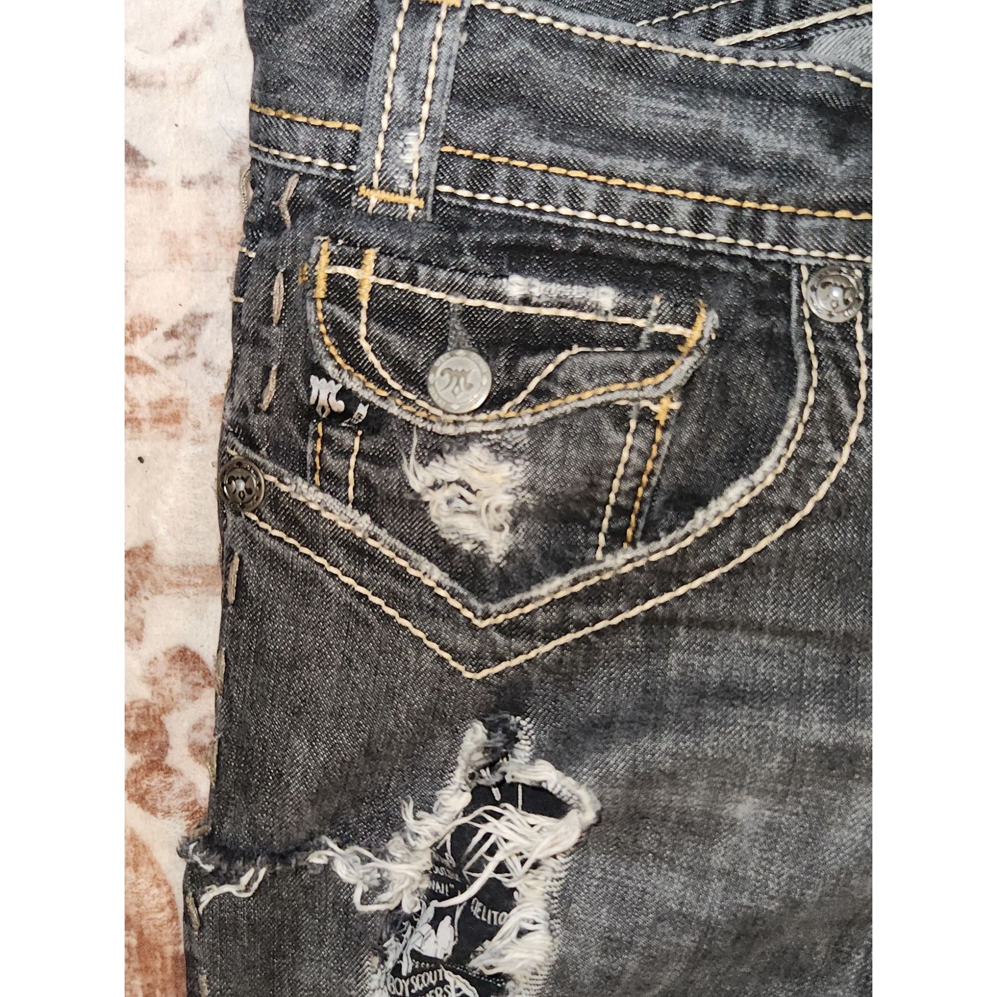 Vintage Mek Denim USA Blue Jeans Mens 34x34 Vtg Oaxaca Boot Cut Dist Size US 34 / EU 50 - 11 Thumbnail