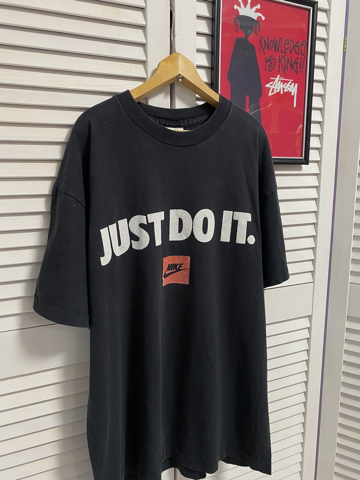 Nike × Vintage Vintage T Shirt Tee Nike Just Do It Print Graphic Oversized Size US M / EU 48-50 / 2 - 4 Thumbnail