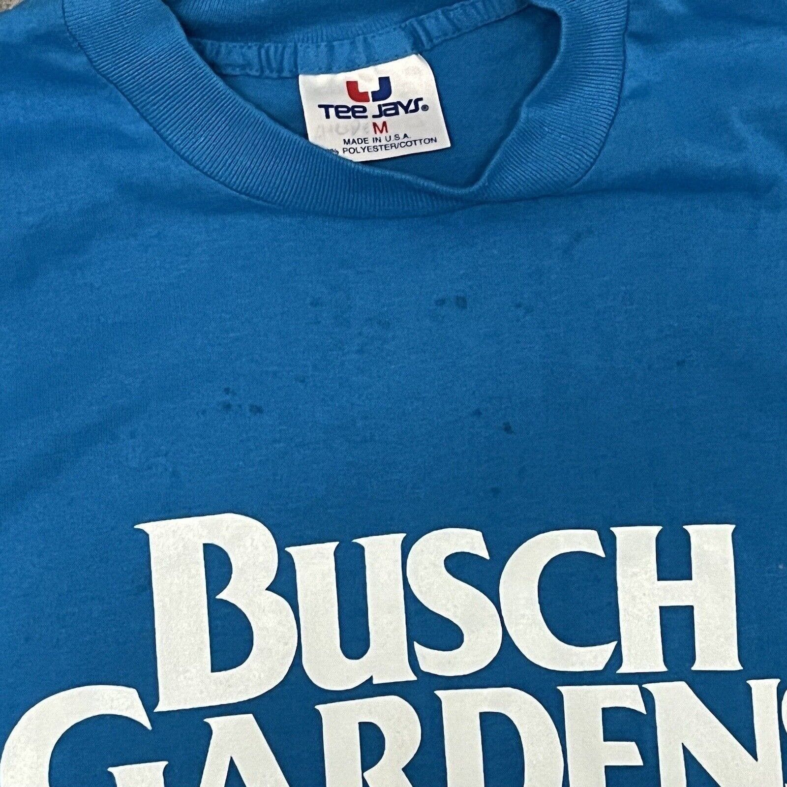Other WMNS VTG 1990’s Tee Jays Busch Gardens S/S Graphic T-shirt S Size S / US 4 / IT 40 - 9 Thumbnail