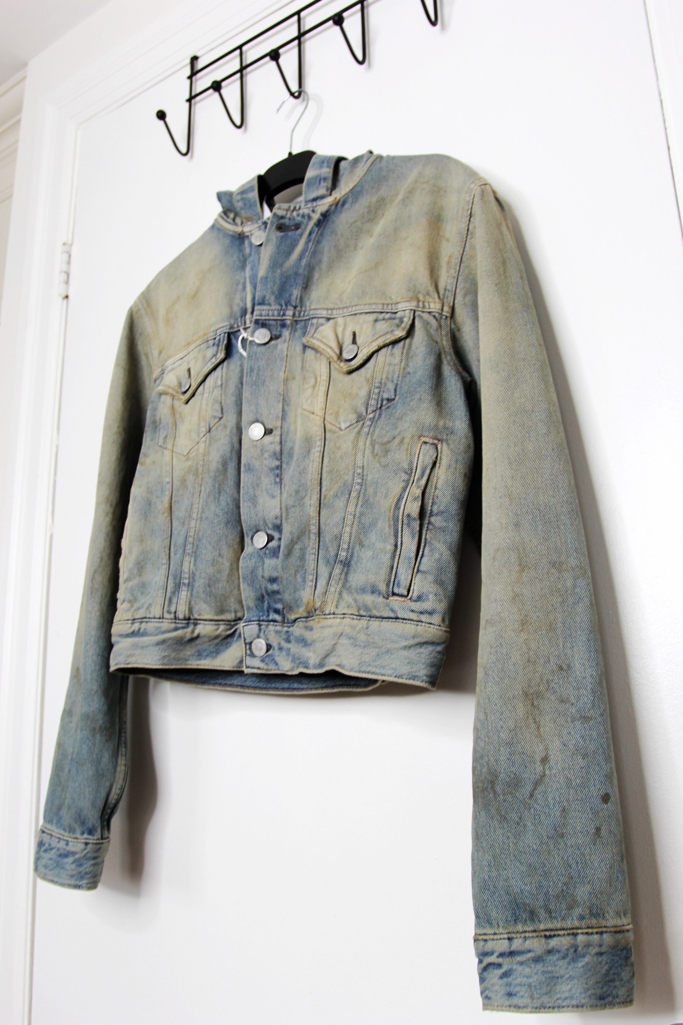 Acne Studios BNWT AW25 ACNE STUDIOS HOODED DENIM JACKET XS Size US XS / EU 42 / 0 - 5 Thumbnail