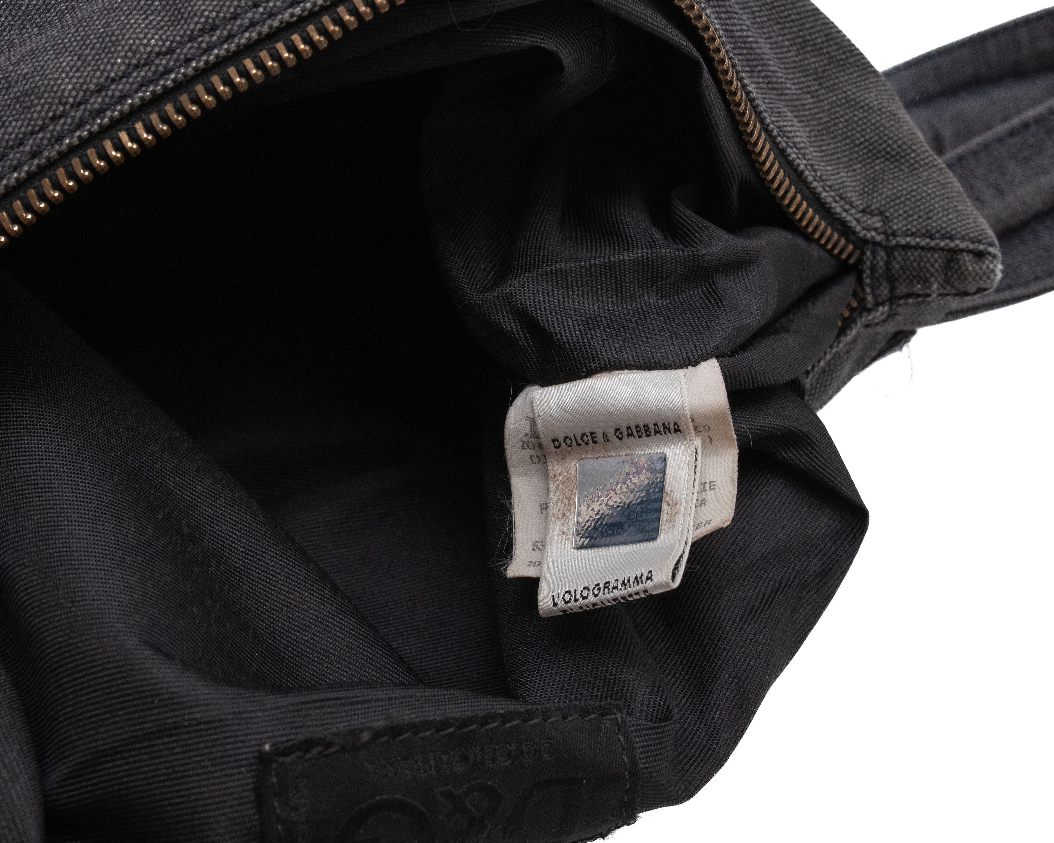 Dolce & Gabbana DOLCE & GABBANA Vintage 90s Patchwork Denim Waist Bag Size ONE SIZE - 10 Thumbnail