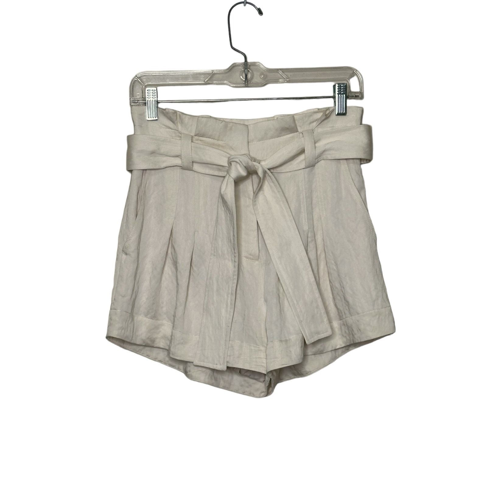 A.L.C. A. L. C. Cream high waist belted paper bag shorts size 2 Size 26" / US 2 / IT 38 - 8 Thumbnail
