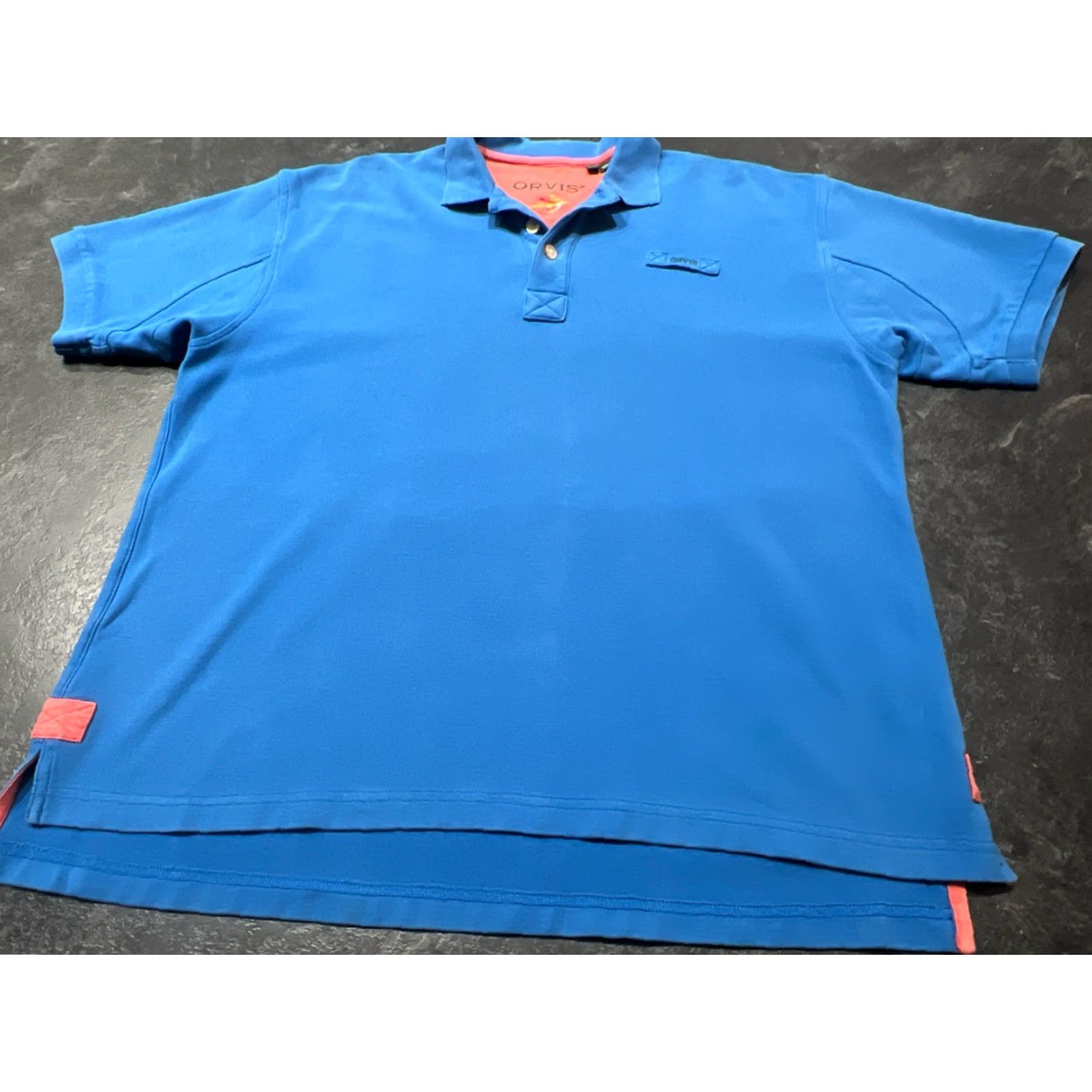 Orvis VINTAGE Orvis Polo Shirt Shirt Mens L Blue 100% Cotton Short Sleeve/Relaxed Fit Logo Fishing 90s Theme Mens Size US L / EU 52-54 / 3 - 2 Thumbnail