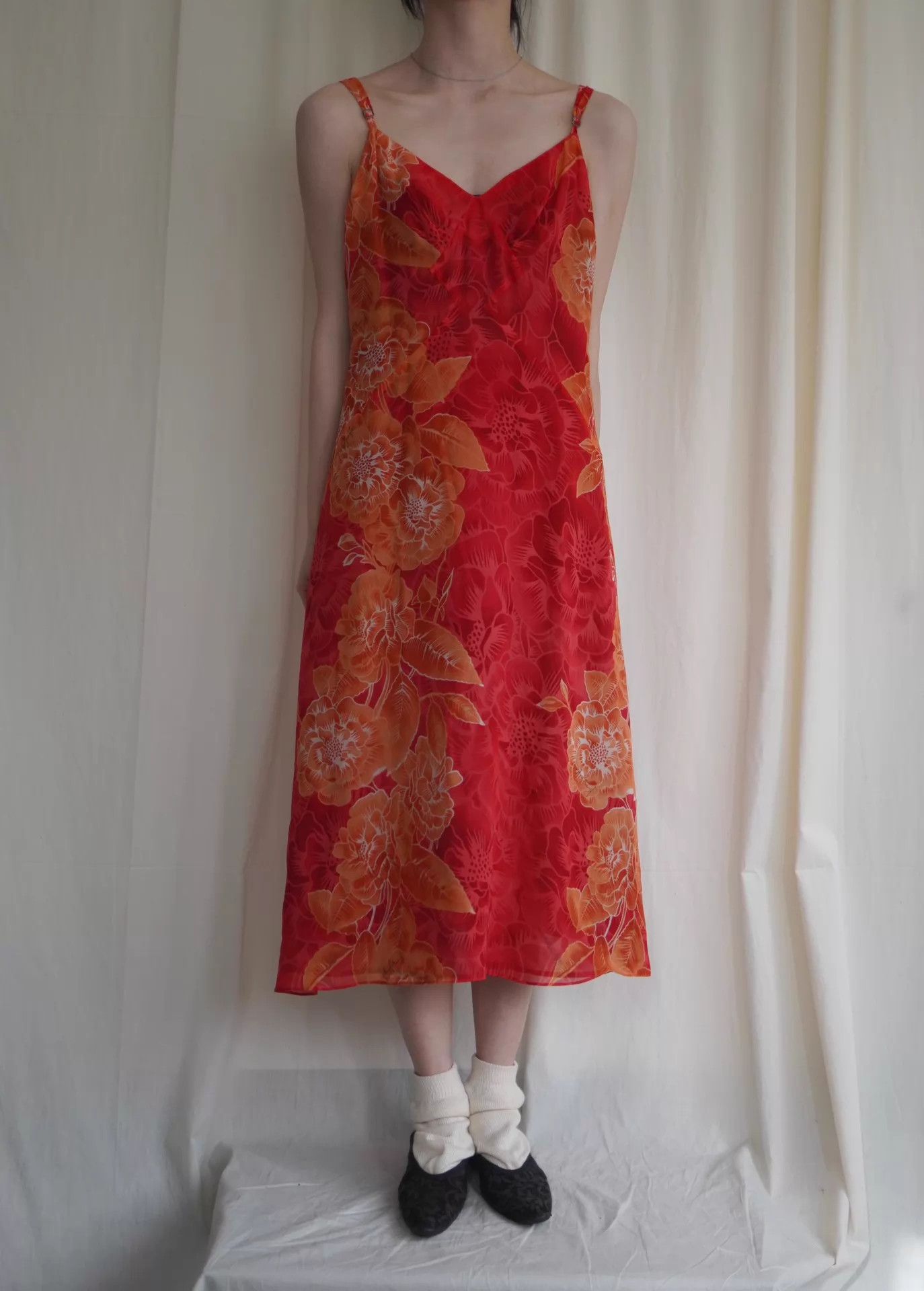 Kenzo Kenzo 90s Silk Signature Red Cami Dress Size ONE SIZE - 5 Thumbnail