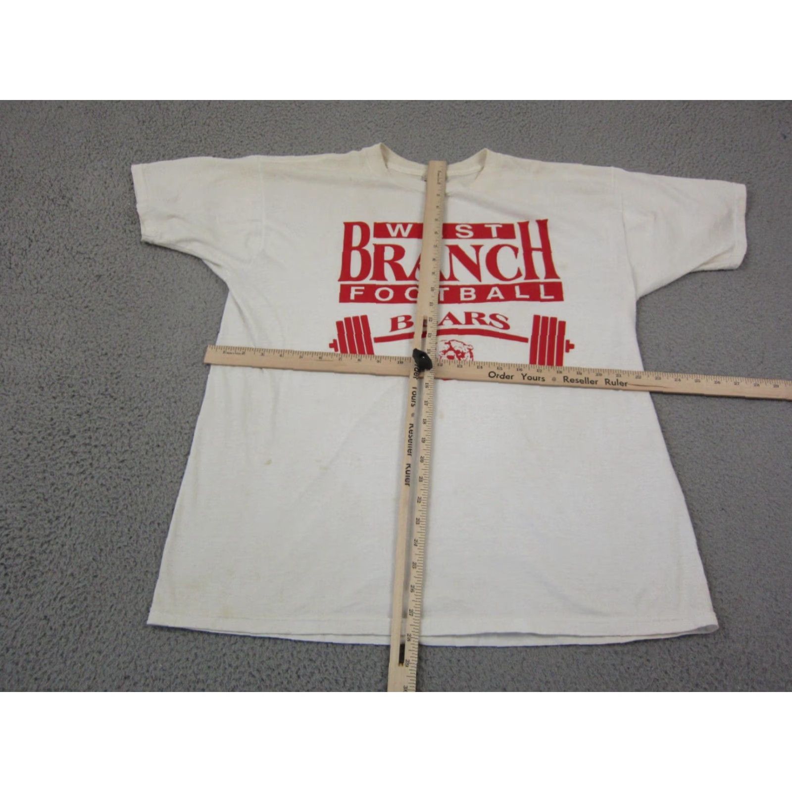 Fruit Of The Loom Vintage Fruit of the Loom Shirt Men XL White Football Bears Crew Neck Short Sleeve Cotton Polyester Logo Size US XL / EU 56 / 4 - 7 Thumbnail