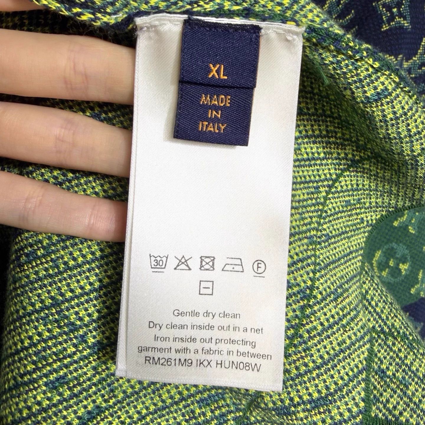 Louis Vuitton LV Knit SS T-Shirt Teal Green XL Jacquard Logo Size US XL / EU 56 / 4 - 5 Thumbnail
