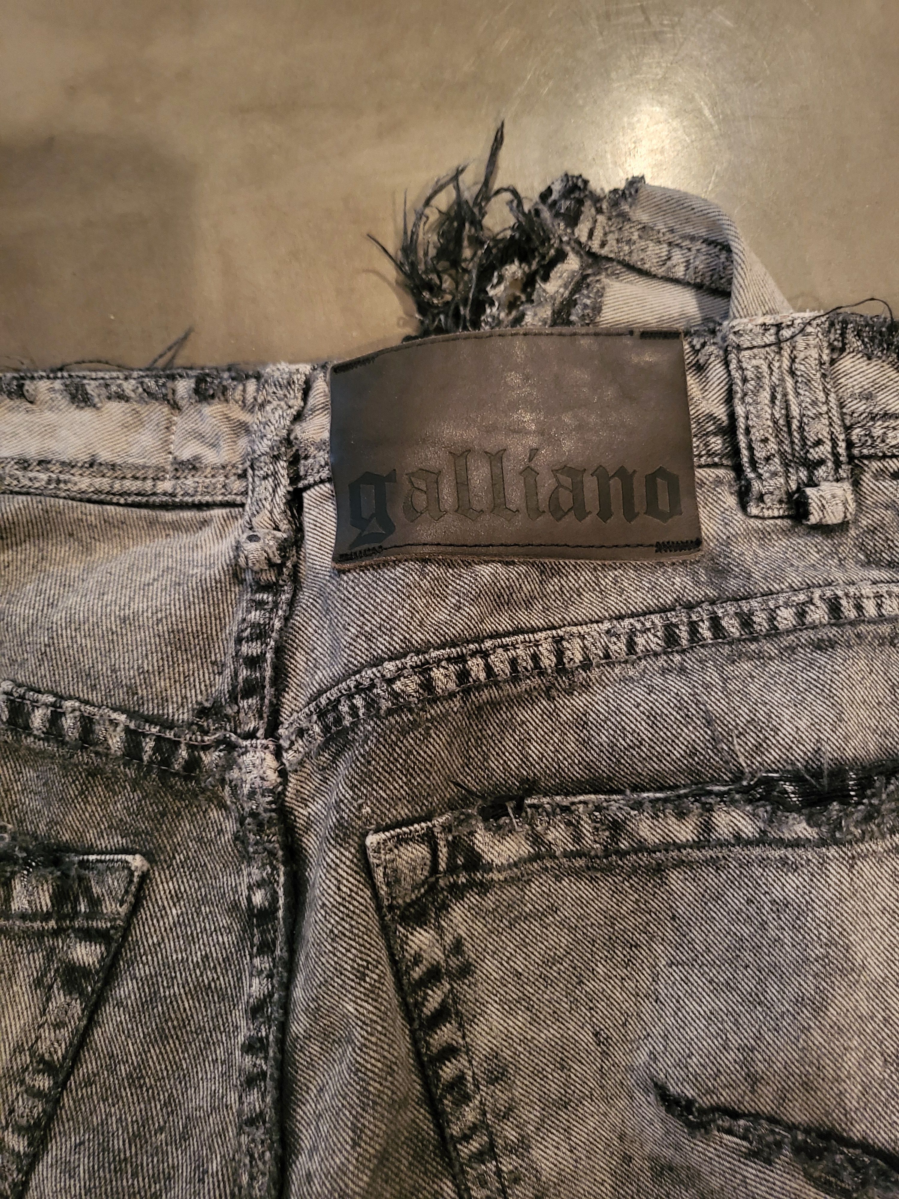 John Galliano Galliano spiked pocket crash denim Size US 30 / EU 46 - 10 Thumbnail