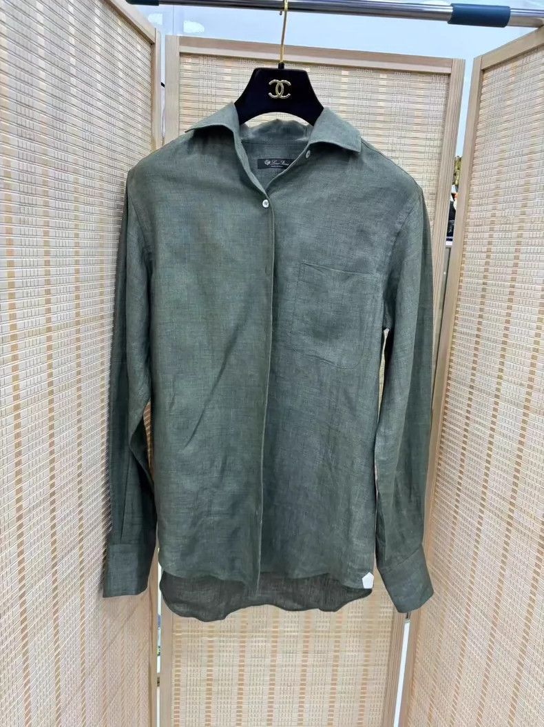 Loro Piana LORO PIANA Flax shirt Size XXS / US 00 / IT 34 - 1 Thumbnail
