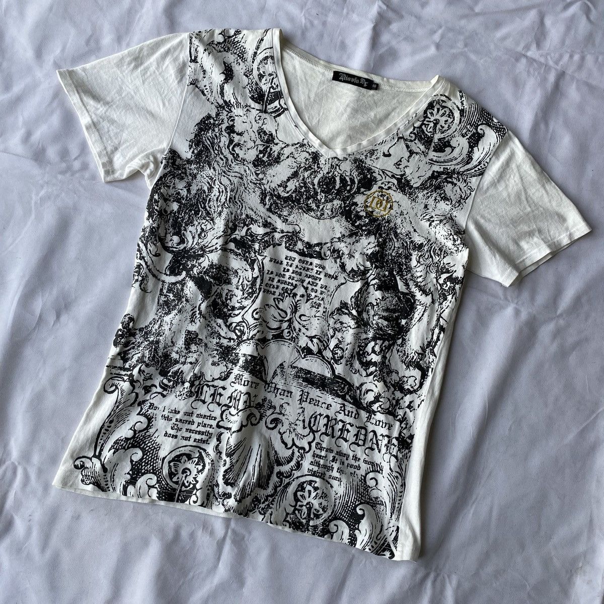 20471120 × Japanese Brand × Le Grande Bleu (L.G.B.) Japanese Crazy Full Poem Rock Style Tees Size US M / EU 48-50 / 2 - 4 Thumbnail