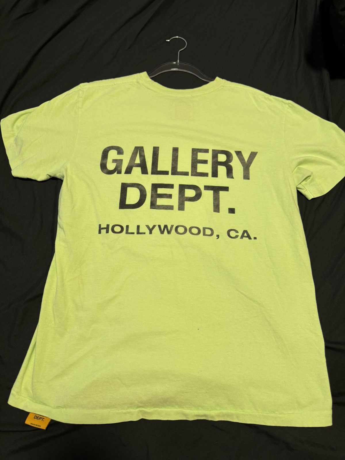 Gallery Dept. Gallery Dept Lime Green Souvenir Tee Size US M / EU 48-50 / 2 - 2 Thumbnail
