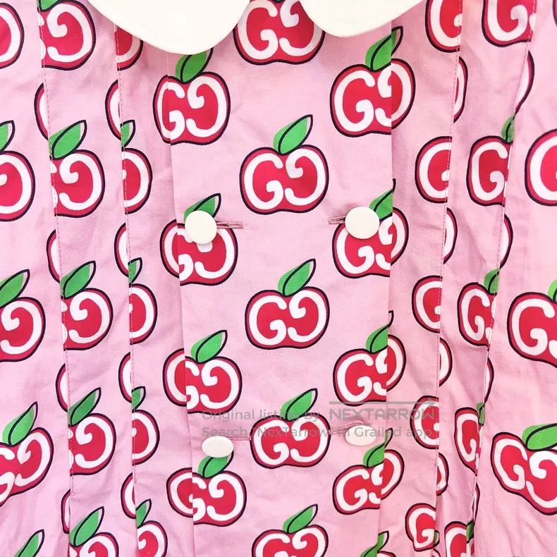 Gucci Gucci Valentine's Day limited pink full-print logo dress Size XS / US 0-2 / IT 36-38 - 6 Thumbnail