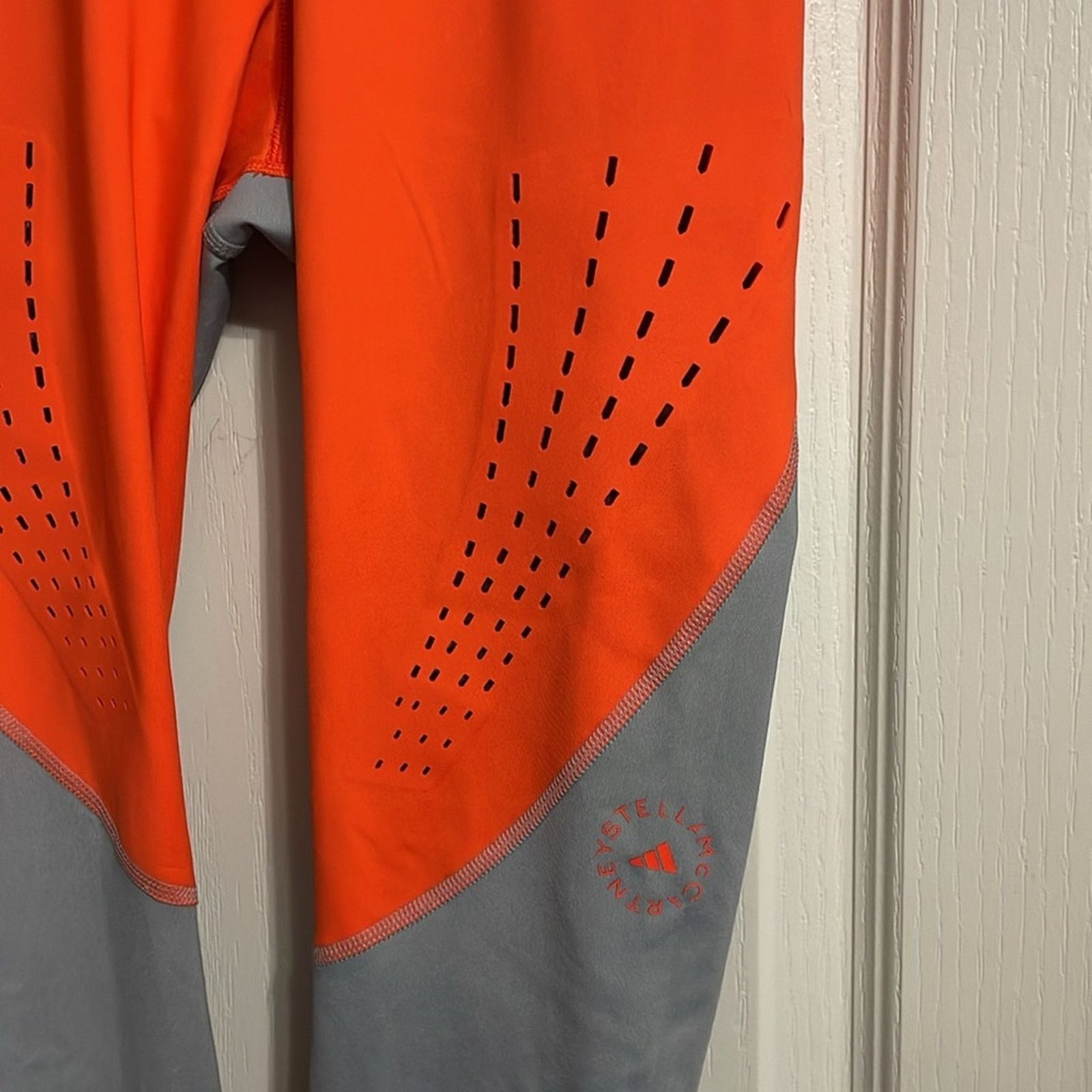 Adidas × Stella McCartney NWT Adidas Stella McCartney Orange TPR True Purpose Tight M Size 27" / US 4 / IT 40 - 4 Thumbnail