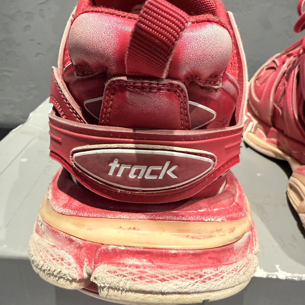 Balenciaga Balenciaga track faded red burgundy Size US 10 / EU 43 - 8 Thumbnail