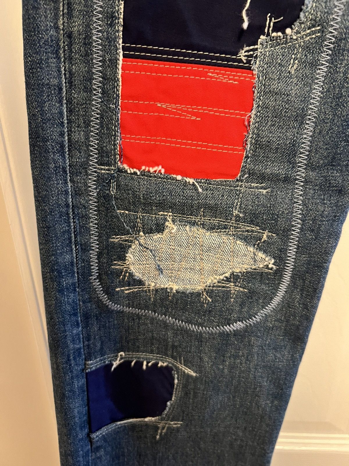Comme des Garcons Junya Watanabe Commes Des Garçons Patchwork Jeans Brand New Size US 34 / EU 50 - 5 Thumbnail