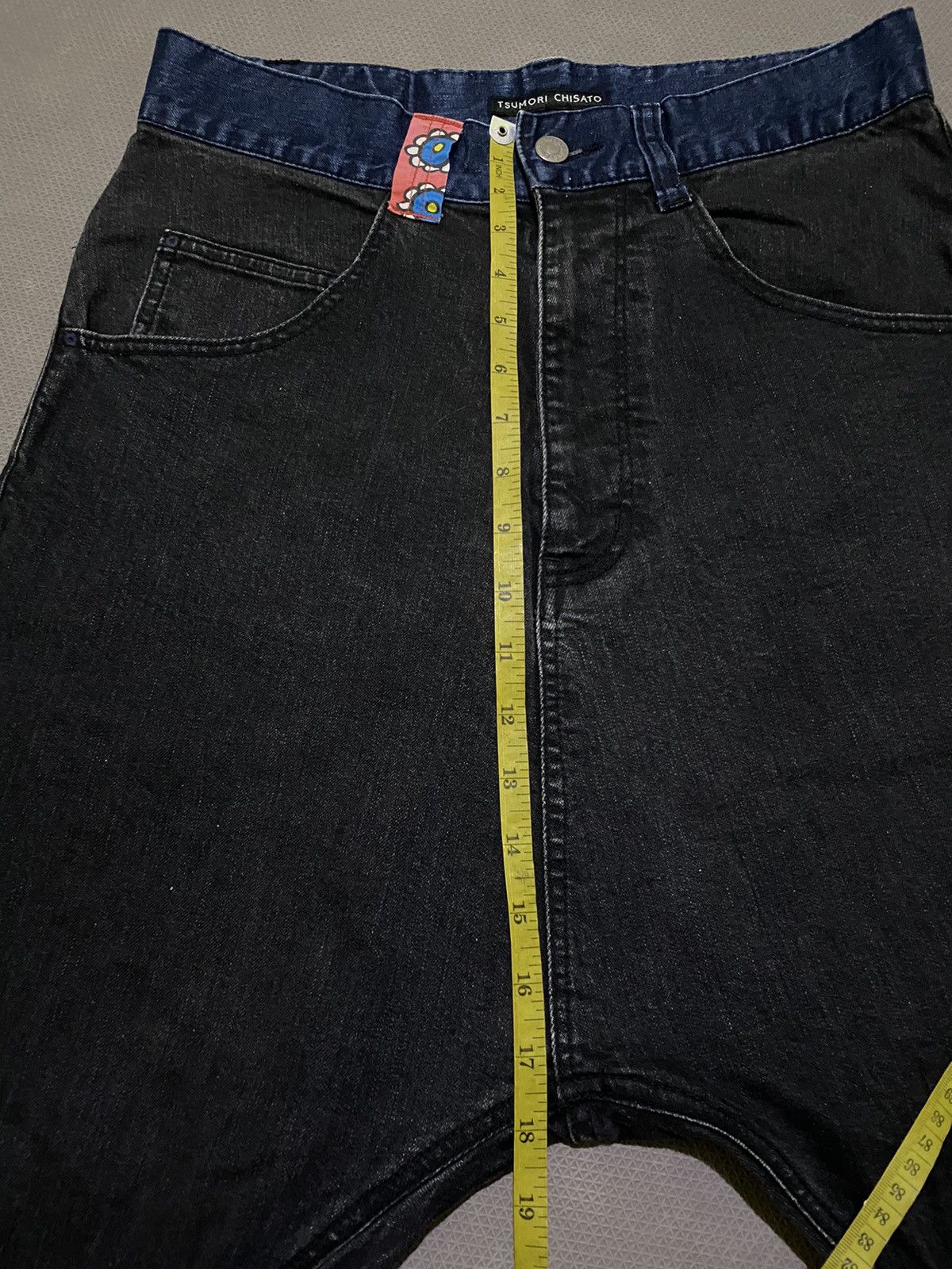 Issey Miyake × Japanese Brand × Tsumori Chisato Tsumori chisato issey miyake denim drop crotch Size 30" / US 8 / IT 44 - 9 Thumbnail
