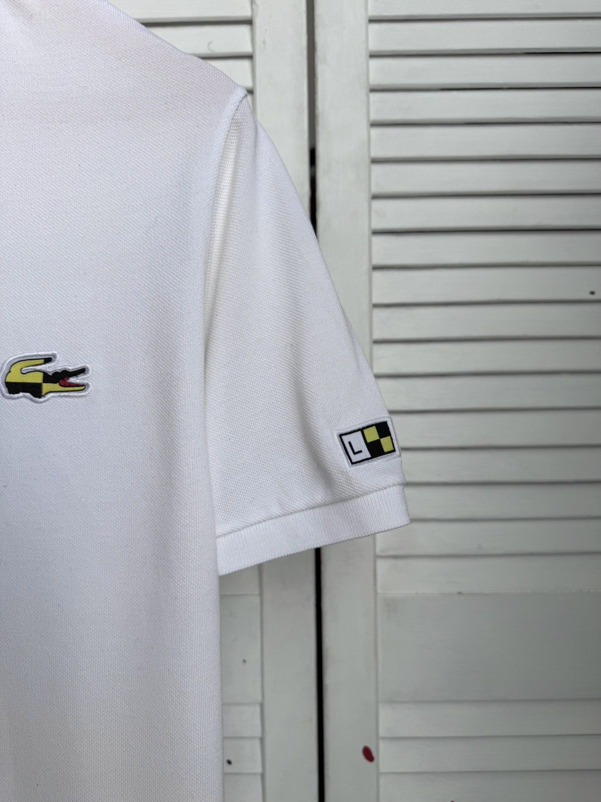 Lacoste Lacoste Polo Shirt White Regular Fit Graphic Logo Size US L / EU 52-54 / 3 - 5 Thumbnail